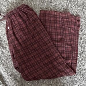 Plaid Men's Pants in Red